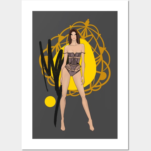 Fashion illustration. Design Wall Art by Jernoti